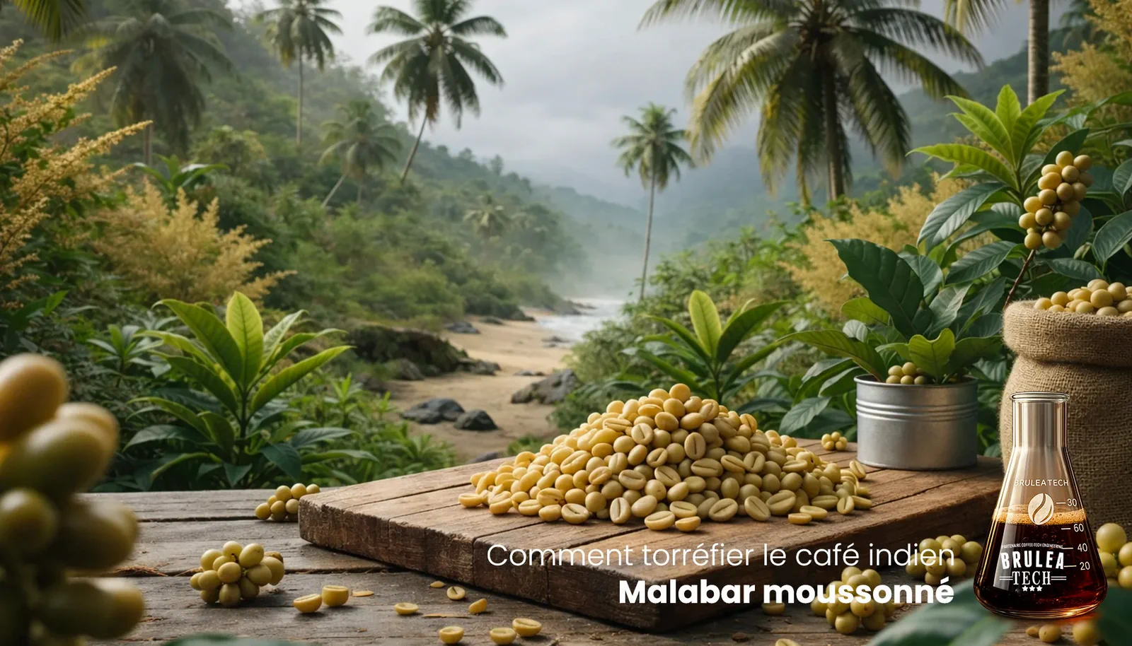 Comment torréfier le café indien Malabar moussonné