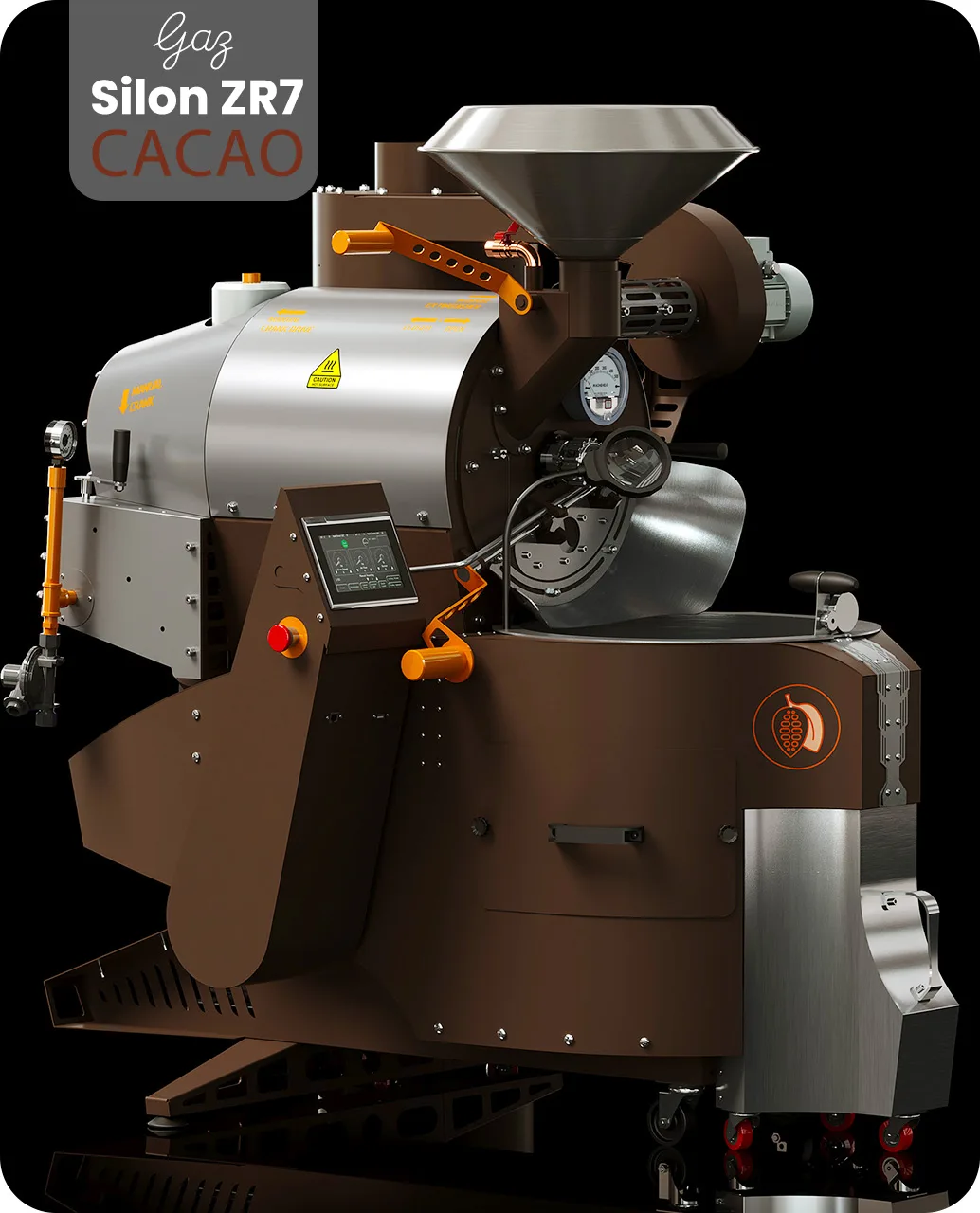 Silon Cacao, torréfacteur gaz pour fèves de cacao