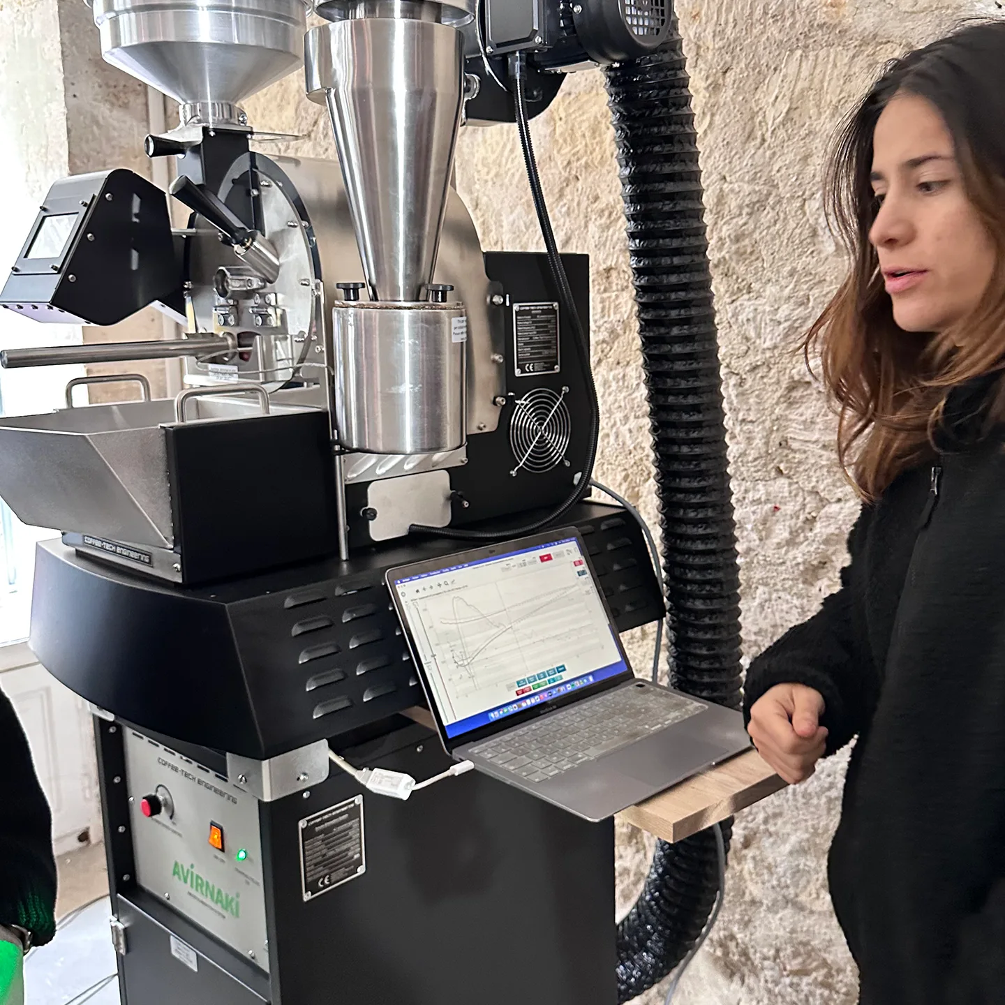 Torréfaction au FZ-94 EVO chez Los Andes Coffee à Paris