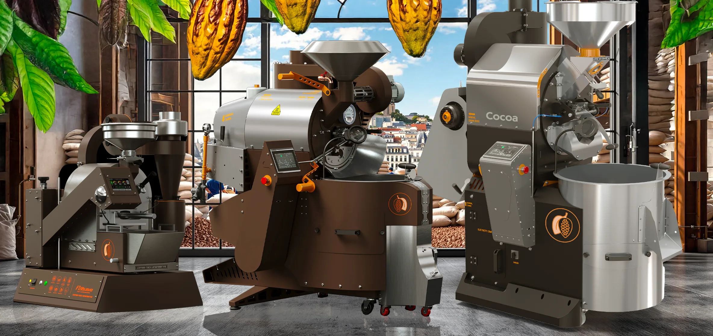 Torréfacteur professionnel pour fèves de cacao Brulea Tech
