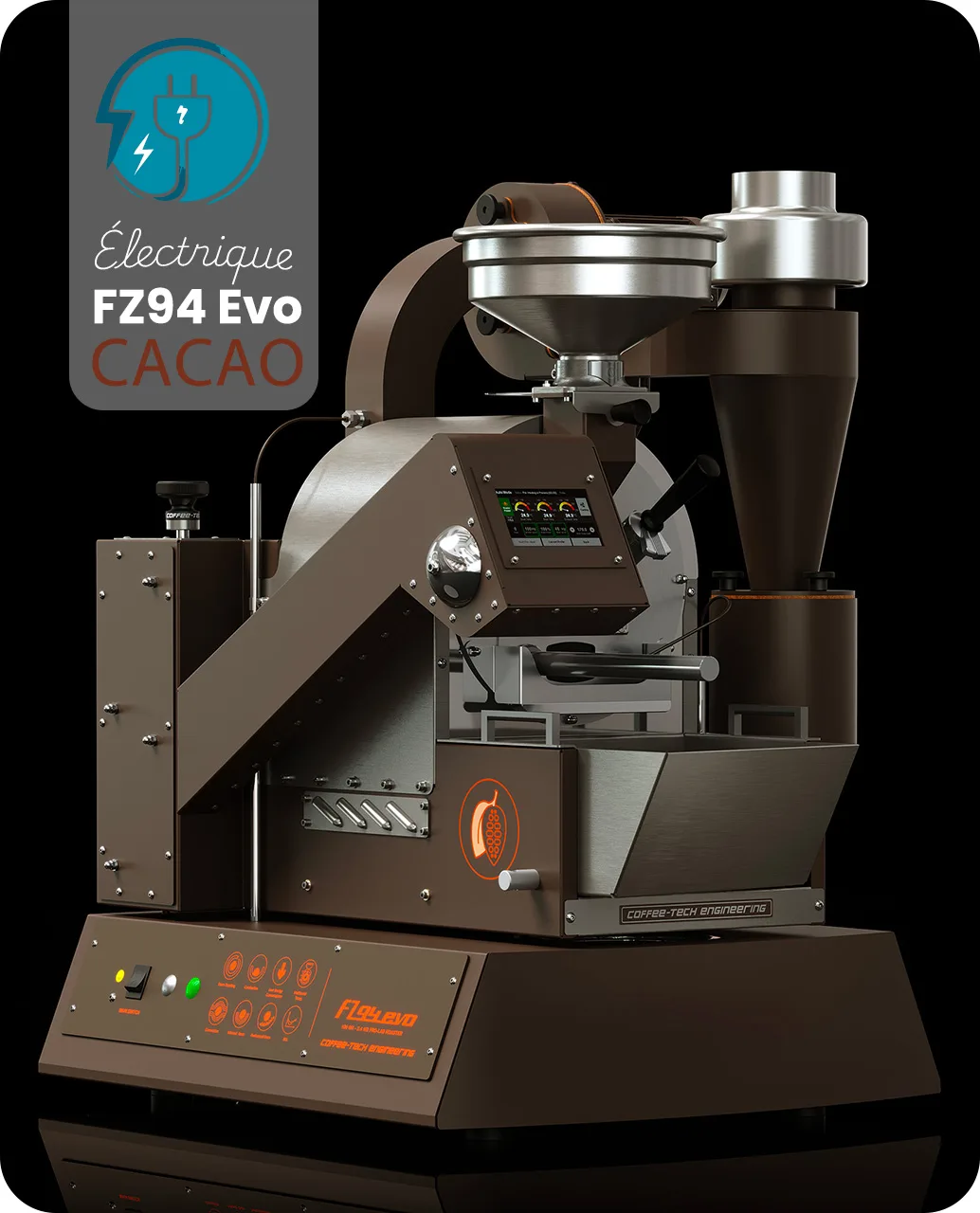FZ94 Evo Cacao, torréfacteur électrique pour fèves de cacao
