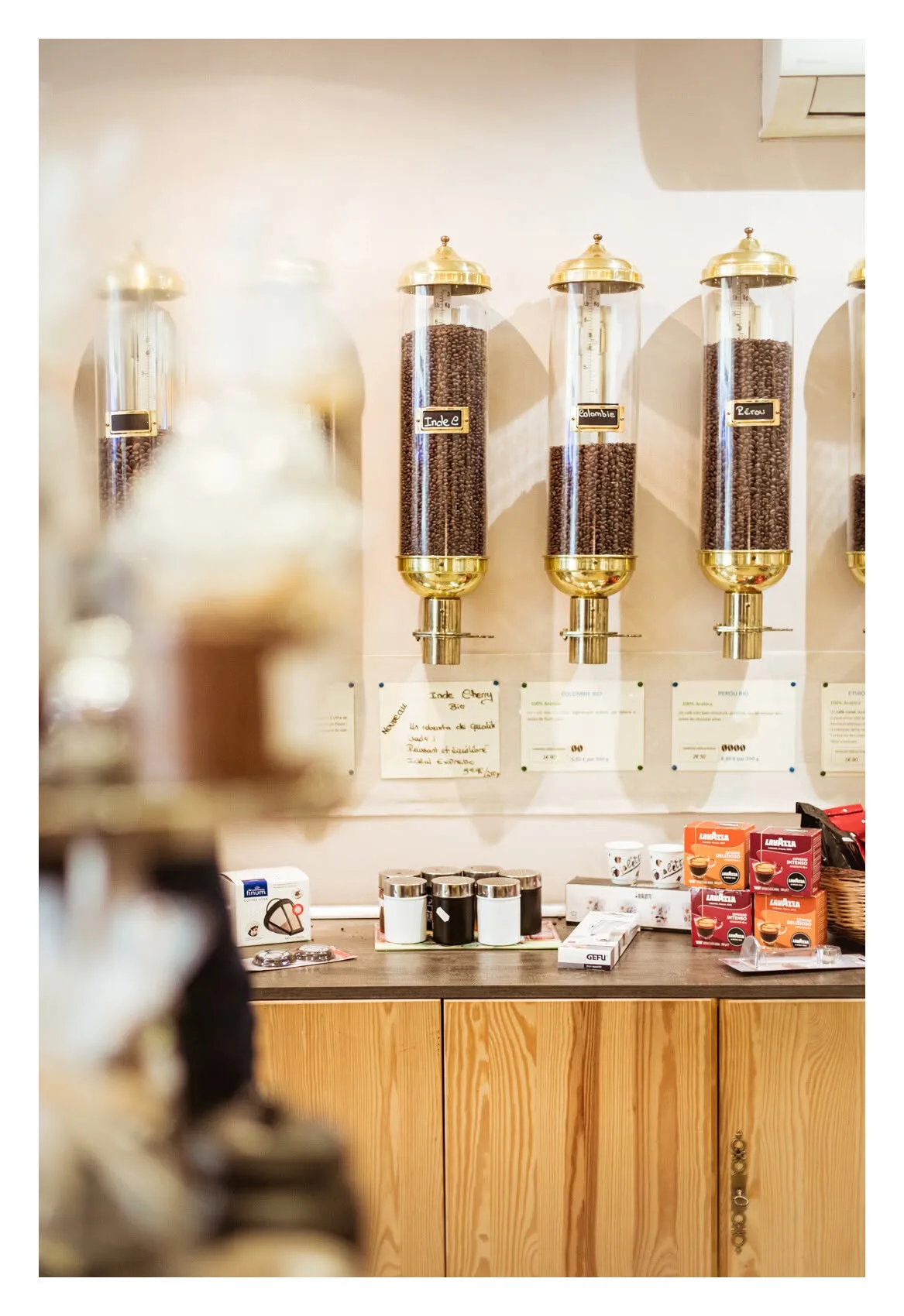 Café torréfié sur place par Marie, Aux Grains Gourmands