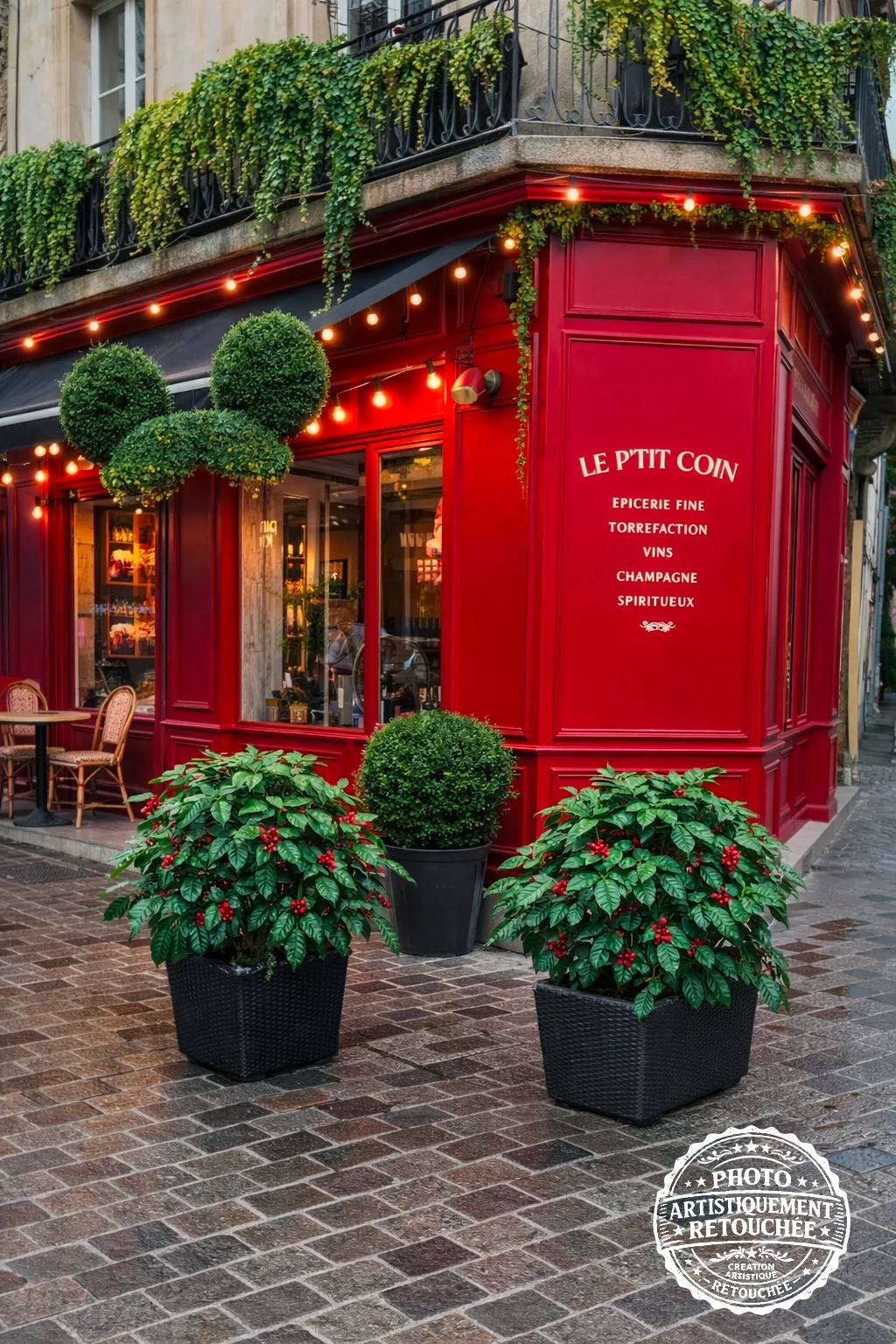 Intérieur de l'épicerie fine Le P'tit Coin